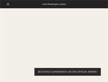 Tablet Screenshot of hotelwashingtonopera.com